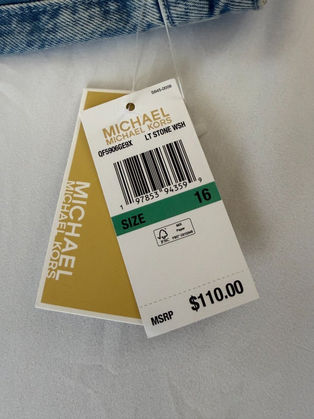 MSRP $110 - MICHAEL KORS Women's Size 16 Selma Crop Wide Leg High Rise Jeans - Picture 9 of 12